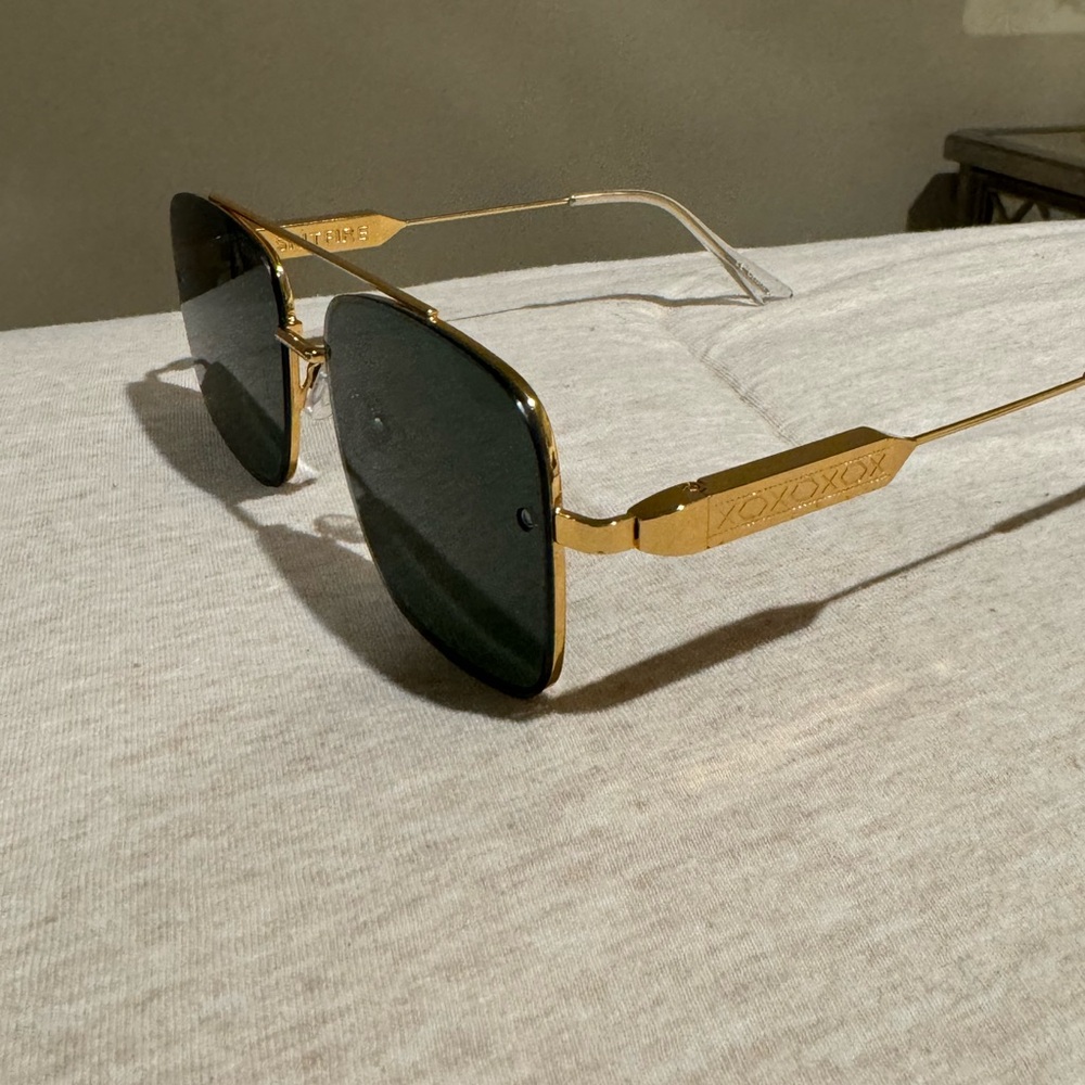 Gold and Green Sunglasses- Spitfire - Picture 3 of 5